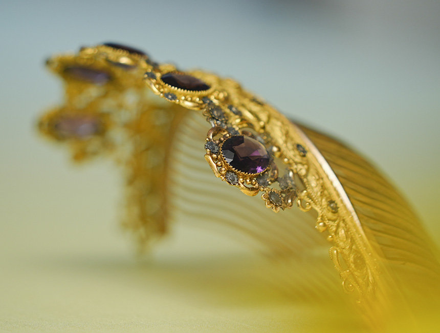 ロマンティック・スタイル時代の飾り櫛