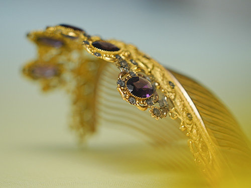 ロマンティック・スタイル時代の飾り櫛