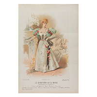 都会生活のドレス（『ル・モニチュール・ド・ラ・モード』1895年より）