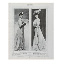夜会服と午後のドレス（『フェミナ』1905年12月15日より）