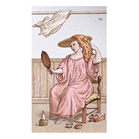 16世紀イタリアの染毛（『服装の歴史』ラシネ著、1888年より）